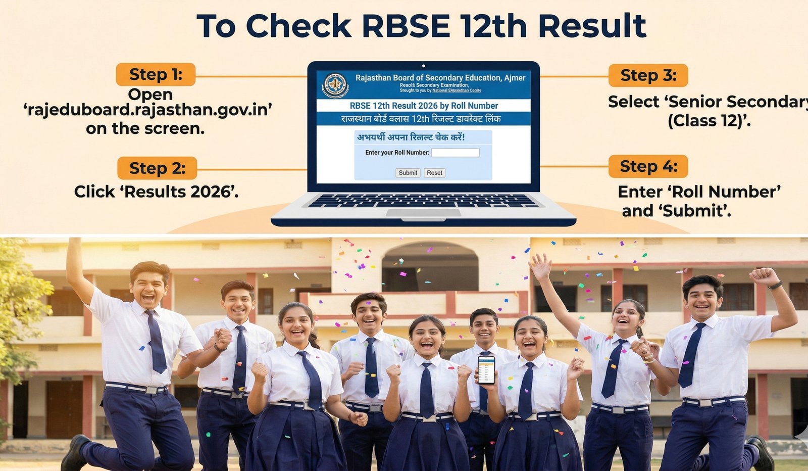 RBSE 12th Result 2026: Out on March 31 – Live Link & Details🔔 Result Alert – March 31, 2026