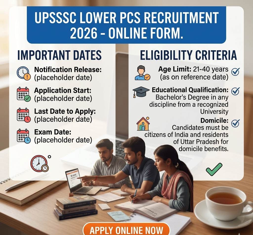 UPSSSC Lower PCS Online Form 2026