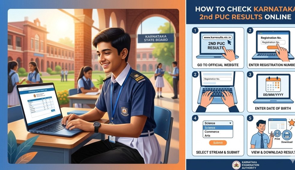Karnataka 2nd PUC Result 2026