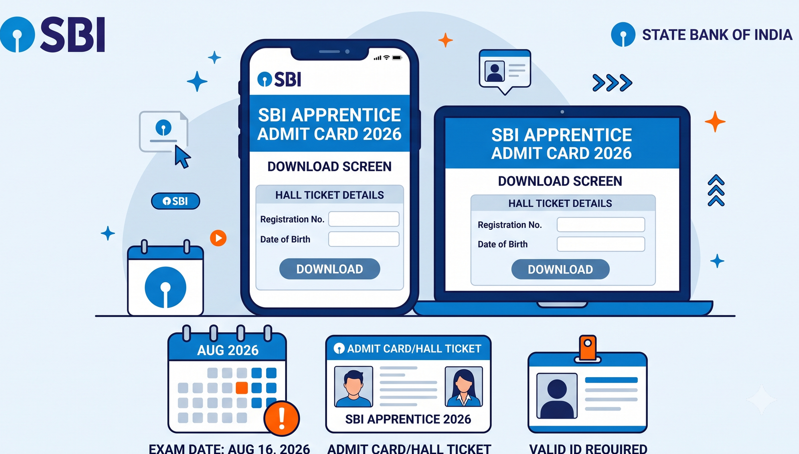 SBI Apprentice Admit Card 2026: Download Link Live, exam date, eligibility, exam pattern, and last-minute preparation