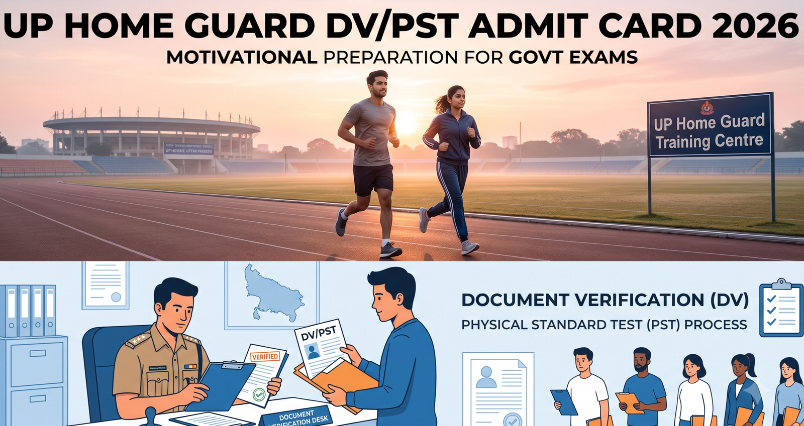 UP Home Guard DV/PST Admit Card 2026:check dates, eligibility, physical standards, documents required, and preparation tips