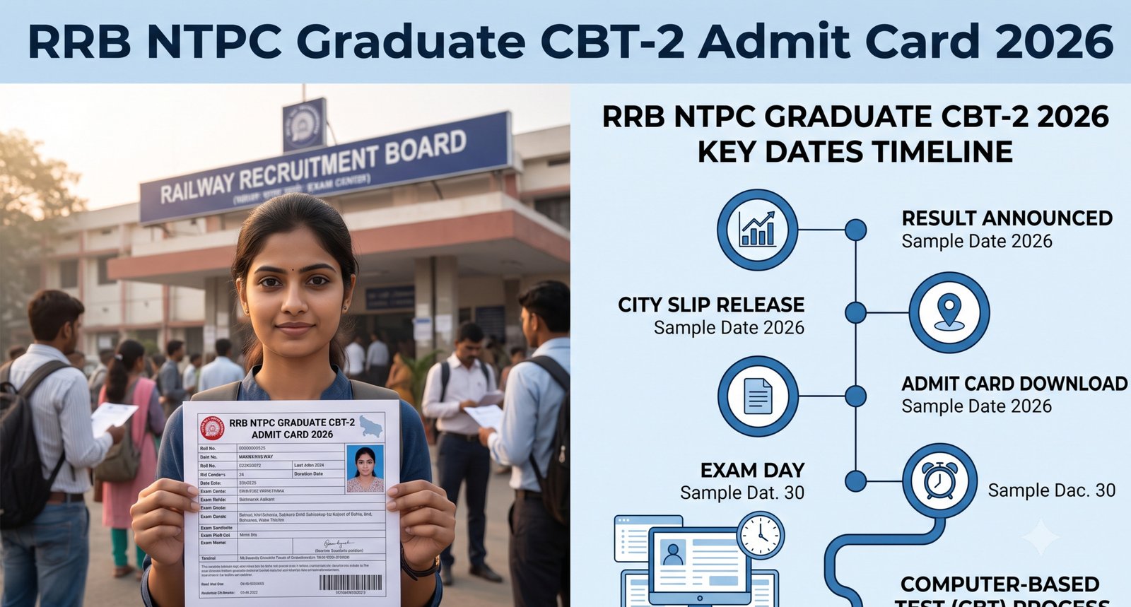 RRB NTPC CBT-2 Admit Card 2026: Dates & Download Guide ,eligibility, prep tips, and last-minute checklist here.