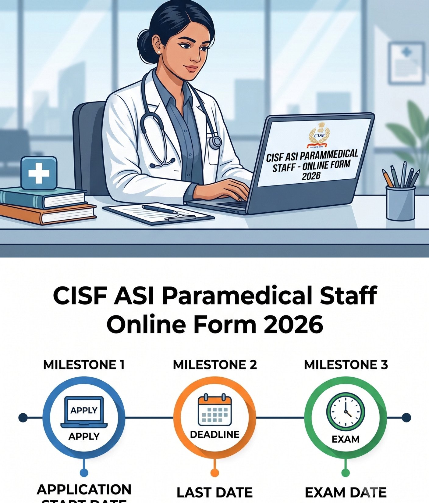 CISF ASI Paramedical Staff Online Form 2026:form last date, eligibility, age limit & exam details. Complete Guide
