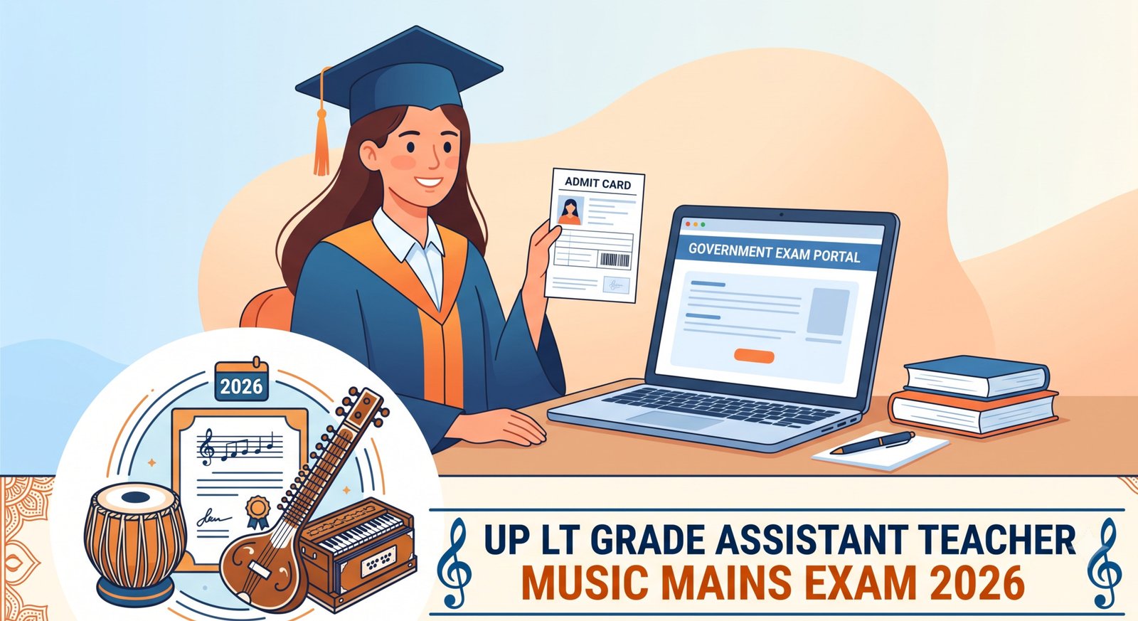 UP LT Grade Assistant Teacher Music Mains Admit Card 2026: Dates, Eligibility & Preparation Guide