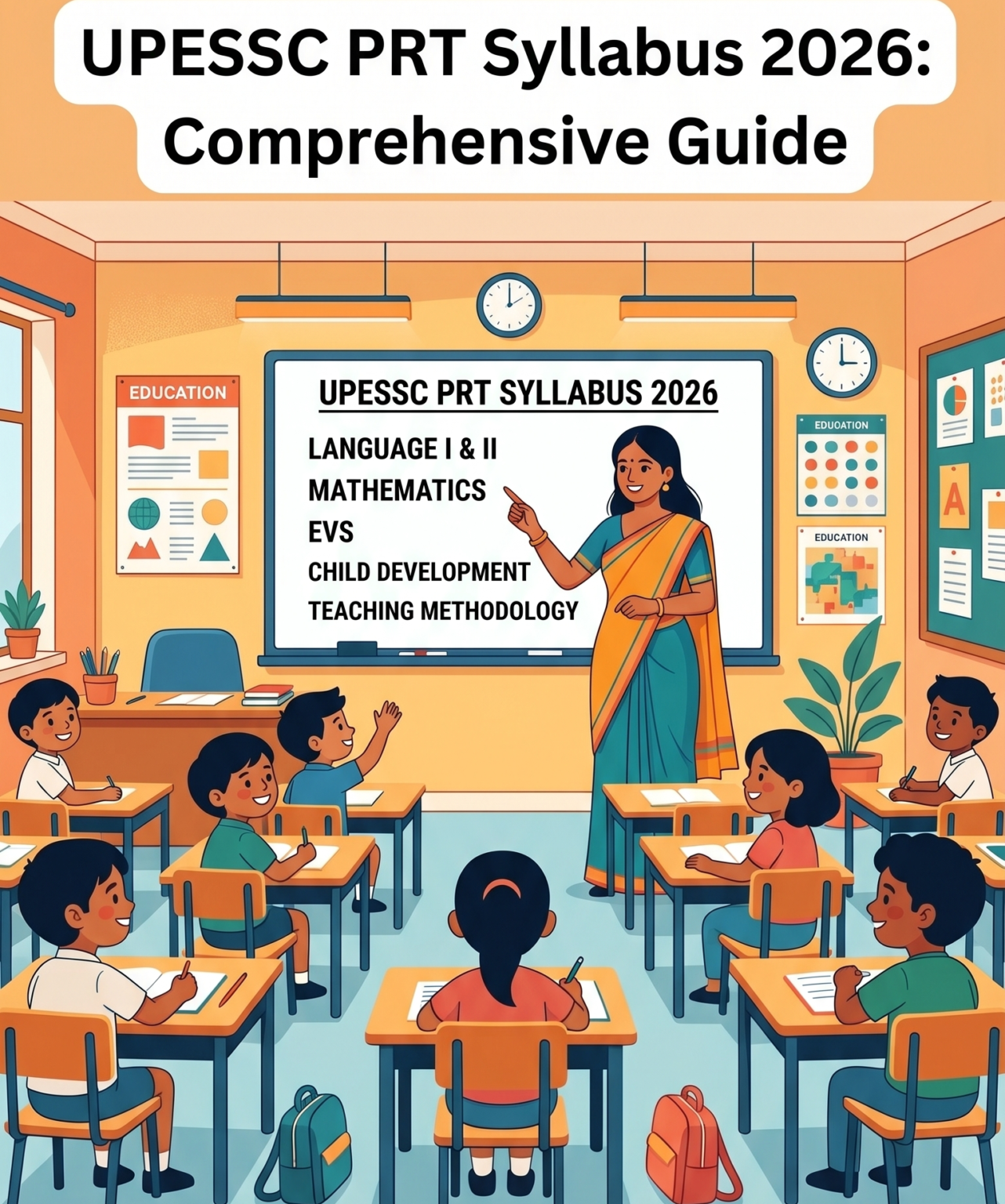 UPESSC PRT Assistant Teacher Syllabus 2026 for 12,405 posts